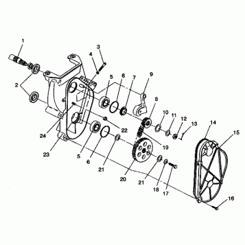 CHAINCASE ASSEMBLY 440 E942760 and 440 SKS E942560 (49273927390019)