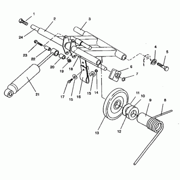 REAR TORQUE ARM ASSEMBLY 440 E942760 and 440 SKS E942560 (49273927390026)