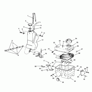 OIL TANK/AIR BOX ASSEMBLY 440 E942760 and 440 SKS E942560 (49273927390031)