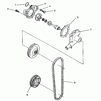 WATER PUMP 440 E942760 and 440 SKS E942560 (49273927390034)