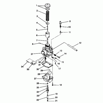 CARBURETOR ASSEMBLY 440 E942760 and 440 SKS E942560 (49273927390036)
