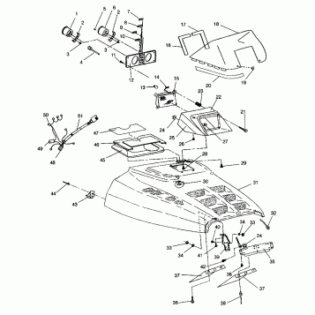 HOOD ASSEMBLY SUPER SPORT 0940743 (4927742774005A)