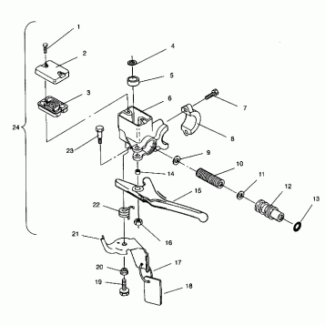 MASTER CYLINDER ASSEMBLY SUPER SPORT 0940743 (4927742774010A)