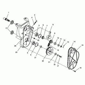 CHAINCASE ASSEMBLY SUPER SPORT 0940743 (4927742774016A)