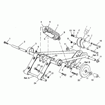 FRONT TORQUE ARM ASSEMBLY SUPER SPORT 0940743 (4927742774019A)