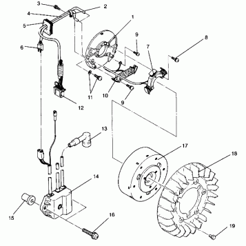 MAGNETO ASSEMBLY SUPER SPORT 0940743 (4927742774033A)