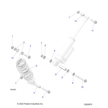SUSPENSION, SHOCK MOUNTING AND SPRING (FT/RT) - S26MDX6DSA (C602675)