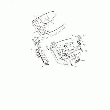 NOSEPAN ASSEMBLY SPORT 0950443, SPORT TOURING 0950243  and EUROPEAN SPORT T (4928822882A011)