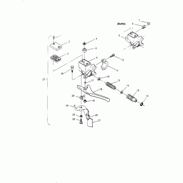 MASTER CYLINDER ASSEMBLY SPORT 0950443, SPORT TOURING 0950243  and EUROPEAN (4928822882B003)