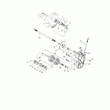 DRIVE TRAIN ASSEMBLY SPORT 0950443, SPORT TOURING 0950243  and EUROPEAN SPO (4928822882B010)