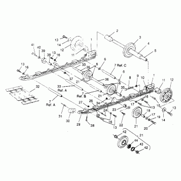SUSPENSION ASSEMBLY SPORT 0950443 (4928822882B011)