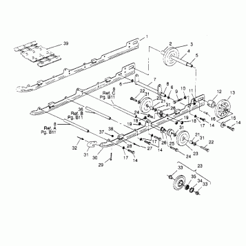 SUSPENSION ASSEMBLY SPORT TOURING 0950243 and  EUROPEAN SPORT TOURING E9502 (4928822882B013)