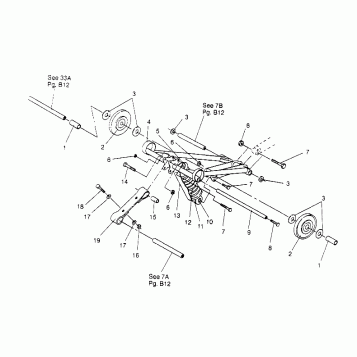 FRONT TORQUE ARM ASSEMBLY SPORT 0950443 (4928822882C001)