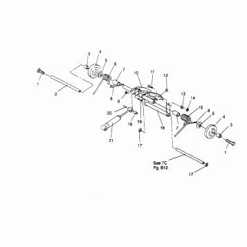 REAR TORQUE ARM ASSEMBLY SPORT 0950443 (4928822882C003)
