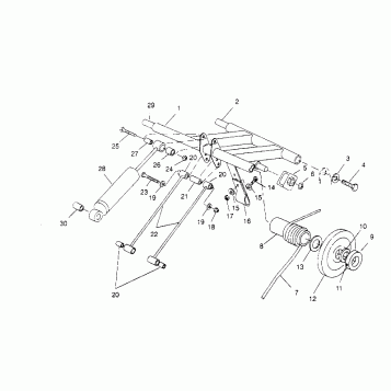 REAR TORQUE ARM ASSEMBLY SPORT TOURING 0950243 and  EUROPEAN SPORT TOURING (4928822882C004)