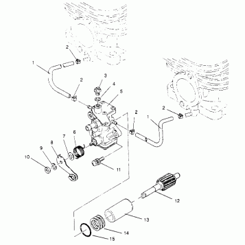 OIL PUMP ASSEMBLY SPORT 0950443, SPORT TOURING 0950243  and EUROPEAN SPORT (4928822882D002)