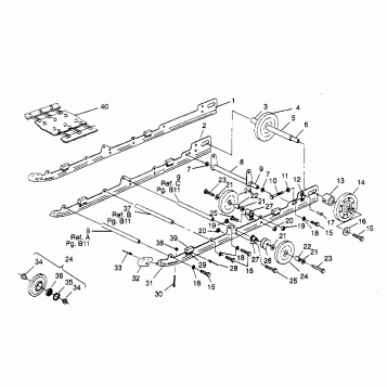 SUSPENSION ASSEMBLY XLT 0950756, XLT SKS 0950556,  XLT SKS EURO E950556 & X (4928842884B013)