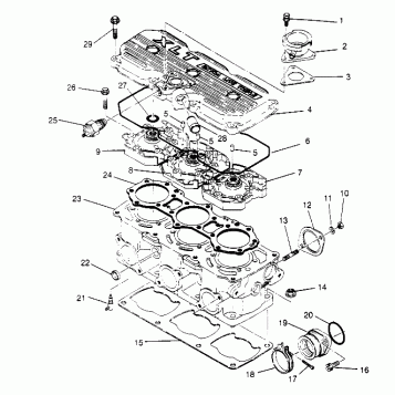 CYLINDER ASSEMBLY XLT 0950756, XLT SKS 0950556,  XLT SKS EURO E950556 & XLT (4928842884C010)