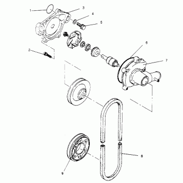 WATER PUMP XLT 0950756, XLT SKS 0950556,  XLT SKS EURO E950556 & XLT SKS  P (4928842884C011)