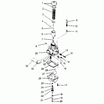 CARBURETOR ASSEMBLY XLT 0950756, XLT SKS 0950556,  XLT SKS EURO E950556 & X (4928842884C013)