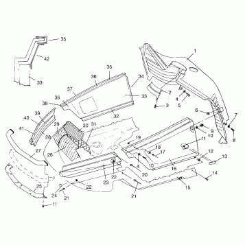 NOSEPAN ASSEMBLY TRAIL 0952761, TRAIL DELUXE 0952262, and EUROPEAN TRAIL DE (4928862886A012)