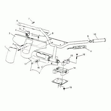 STEERING - HANDLEBAR ASSEMBLY  TRAIL 0952761 (4928862886B006)