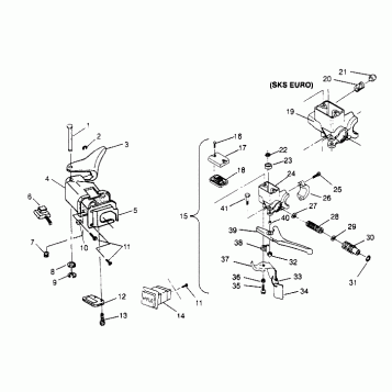 CONTROLS  TRAIL 0952761, TRAIL DELUXE 0952262,   and EUROPEAN TRAIL DELUXE (4928862886B009)