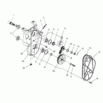 CHAINCASE ASSEMBLY  TRAIL 0952761 (4928862886B010)