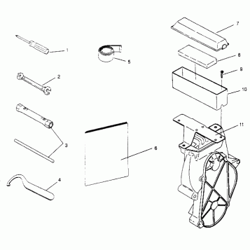 TOOL KIT  TRAIL 0952761, TRAIL DELUXE 0952262,   and EUROPEAN TRAIL DELUXE (4928862886B014)