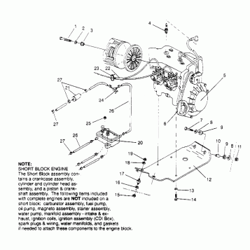 ENGINE MOUNTING  TRAIL 0952761, TRAIL DELUXE 0952262,   and EUROPEAN TRAIL (4928862886C009)