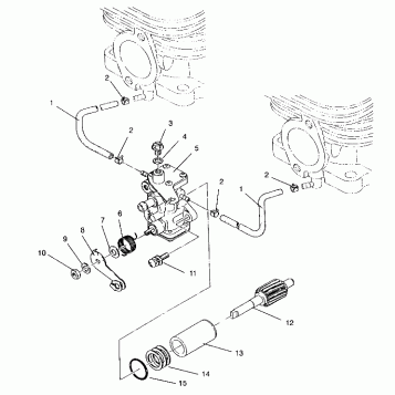 OIL PUMP ASSEMBLY TRAIL 0950761, TRAIL DELUXE 0950262  and EUROPEAN TRAIL D (4928862886D002)