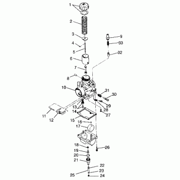 CARBURETOR TRAIL 0950761, TRAIL DELUXE 0950262  and EUROPEAN TRAIL DELUXE E (4928862886D003)