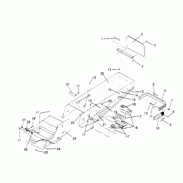 TUNNEL ASSEMBLY SUPER SPORT 0950743 (4928882888A006)