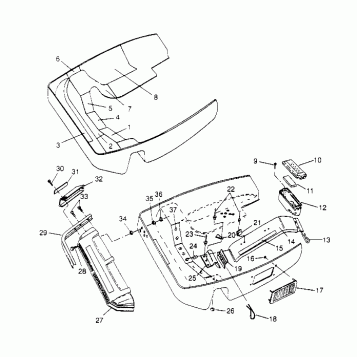 NOSEPAN ASSEMBLY SUPER SPORT 0950743 (4928882888A009)