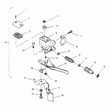 MASTER CYLINDER ASSEMBLY SUPER SPORT 0950743 (4928882888B001)