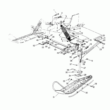 FRONT SUSPENSION and SKI SUPER SPORT 0950743 (4928882888B002)