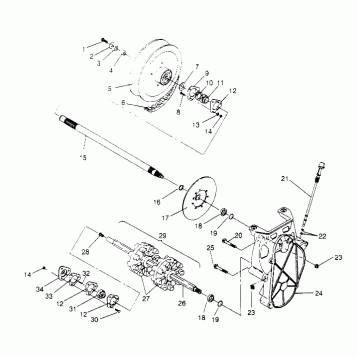 DRIVE TRAIN ASSEMBLY SUPER SPORT 0950743 (4928882888B008)