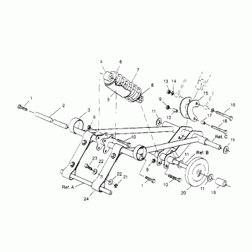 FRONT TORQUE ARM ASSEMBLY SUPER SPORT 0950743 (4928882888B011)