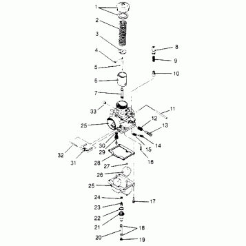 CARBURETOR ASSEMBLY SUPER SPORT 0950743 (4928882888C008)