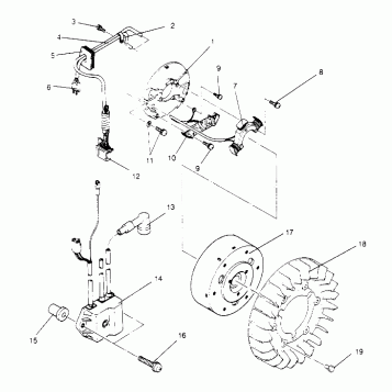 MAGNETO ASSEMBLY SUPER SPORT 0950743 (4928882888C011)