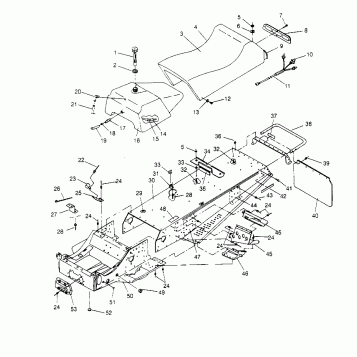 TUNNEL and SEAT ASSEMBLY LITE 0953433, STARLITE 0953427  and LITE DELUXE 09 (4928902890A006)