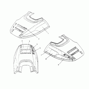 HOOD - FOAM/FOIL LITE 0953433, STARLITE 0953427  and LITE DELUXE 0953431 (4928902890B001)