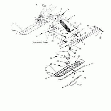 FRONT SUSPENSION and SKI LITE 0953433, STARLITE 0953427  and LITE DELUXE 09 (4928902890B002)