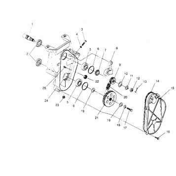 CHAINCASE ASSEMBLY LITE 0953433, STARLITE 0953427  and LITE DELUXE 0953431 (4928902890B007)