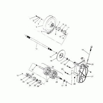 DRIVE TRAIN ASSEMBLY LITE 0953433, STARLITE 0953427  and LITE DELUXE 095343 (4928902890B008)