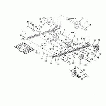 SUSPENSION ASSEMBLY LITE 0953433, STARLITE 0953427  and LITE DELUXE 0953431 (4928902890B009)