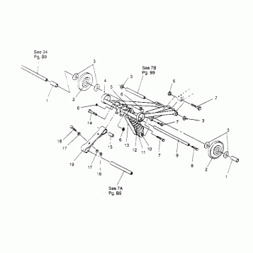 FRONT TORQUE ARM ASSEMBLY LITE 0953433, STARLITE 0953427  and LITE DELUXE 0 (4928902890B011)