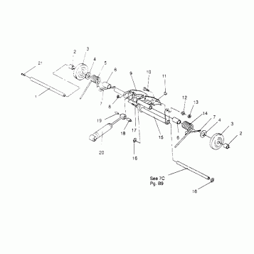 REAR TORQUE ARM ASSEMBLY LITE 0953433, STARLITE 0953427  and LITE DELUXE 09 (4928902890B012)