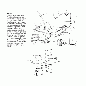 ENGINE MOUNTING LITE 0953433 and LITE DELUXE 0953431 (4928902890C001)