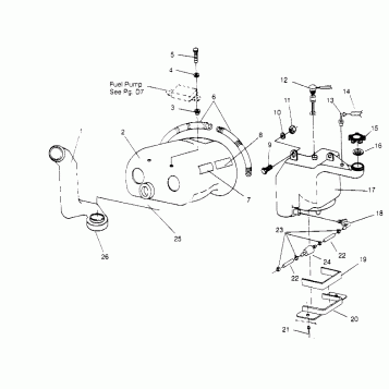 OIL TANK / AIR BOX ASSEMBLY LITE 0953433 and LITE DELUXE 0953431 (4928902890C005)